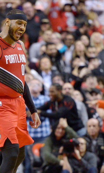 Anthony scores winning basket, Blazers beat Raptors 101-99